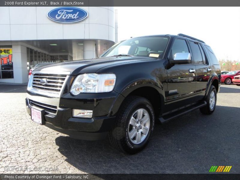 Black / Black/Stone 2008 Ford Explorer XLT