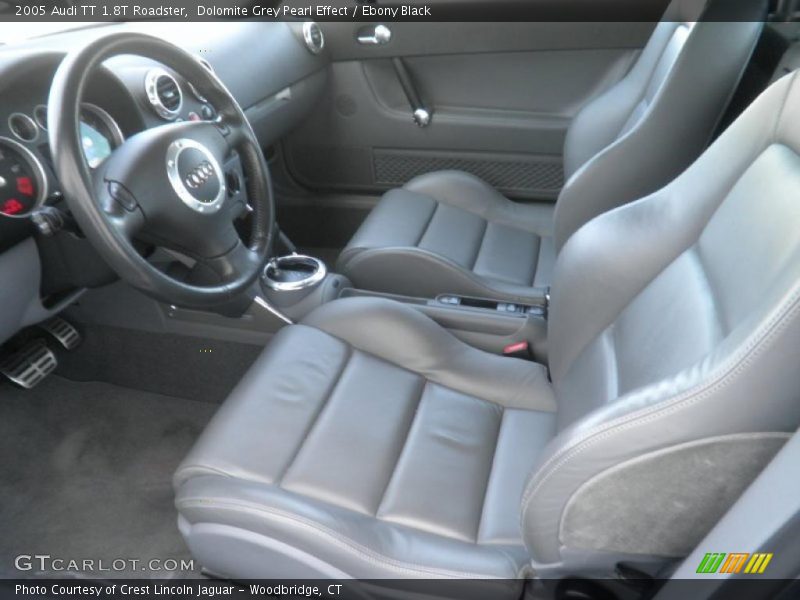 Dolomite Grey Pearl Effect / Ebony Black 2005 Audi TT 1.8T Roadster
