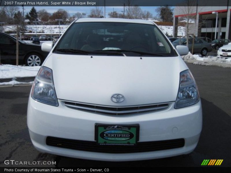 Super White / Bisque Beige 2007 Toyota Prius Hybrid