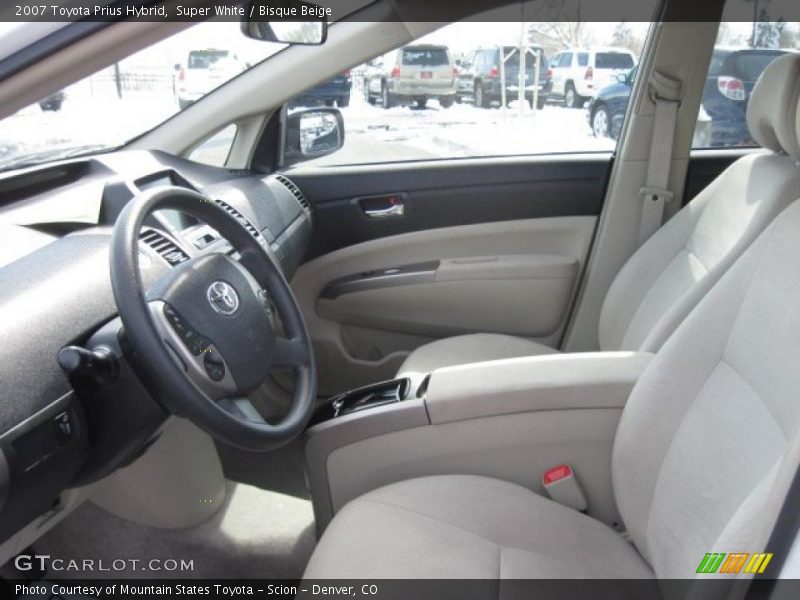 Super White / Bisque Beige 2007 Toyota Prius Hybrid