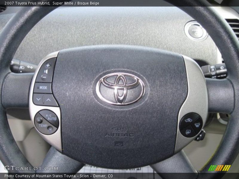Super White / Bisque Beige 2007 Toyota Prius Hybrid