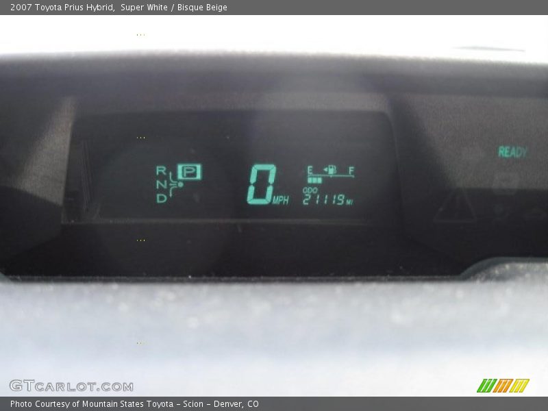 Super White / Bisque Beige 2007 Toyota Prius Hybrid