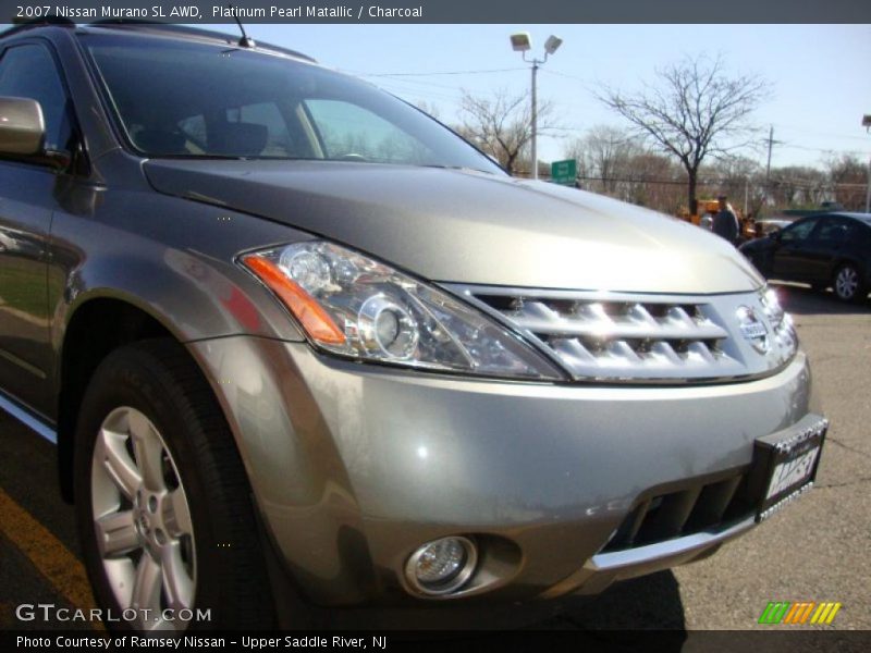 Platinum Pearl Matallic / Charcoal 2007 Nissan Murano SL AWD