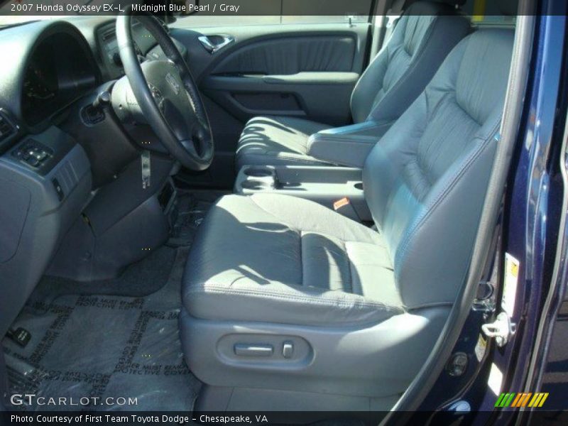 Midnight Blue Pearl / Gray 2007 Honda Odyssey EX-L