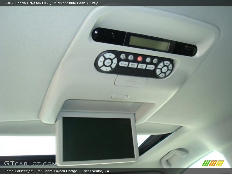 Midnight Blue Pearl / Gray 2007 Honda Odyssey EX-L