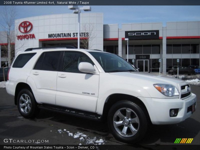 Natural White / Taupe 2008 Toyota 4Runner Limited 4x4