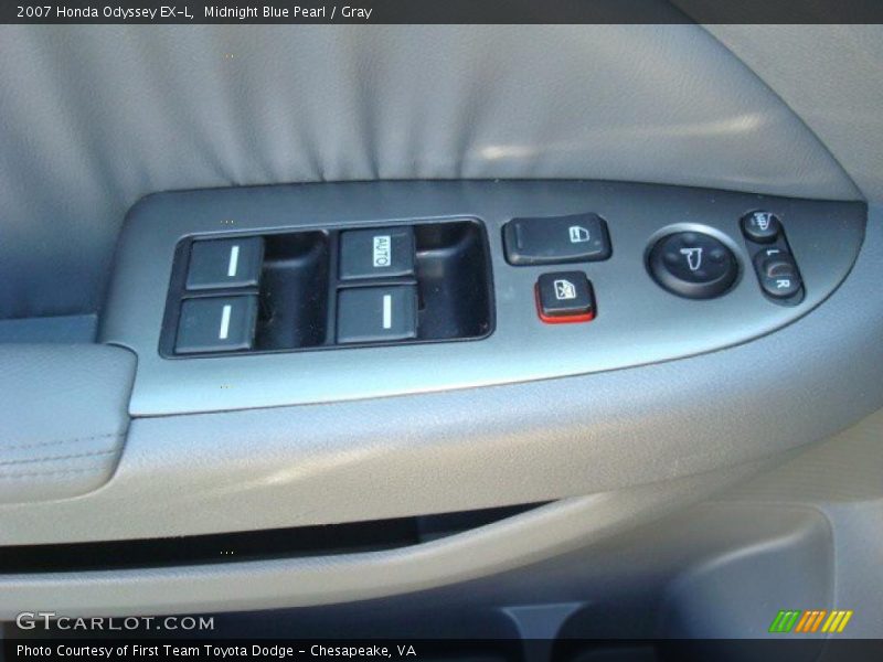 Midnight Blue Pearl / Gray 2007 Honda Odyssey EX-L