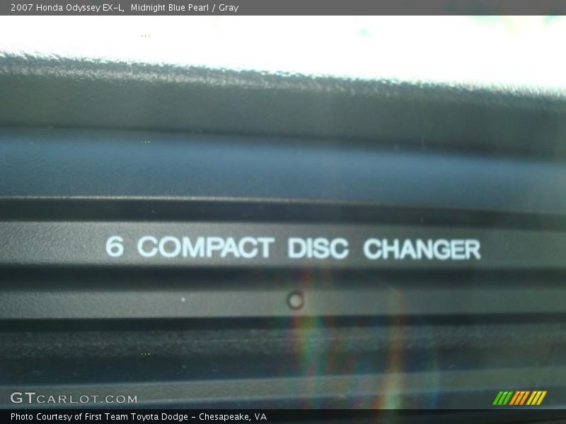 Midnight Blue Pearl / Gray 2007 Honda Odyssey EX-L