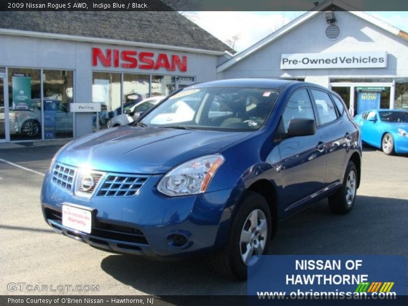 Indigo Blue / Black 2009 Nissan Rogue S AWD