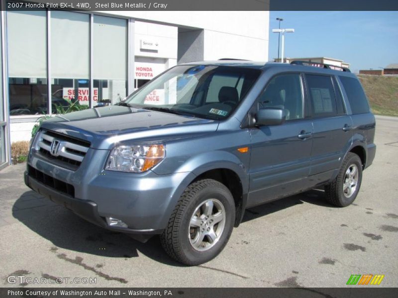 Steel Blue Metallic / Gray 2007 Honda Pilot EX-L 4WD