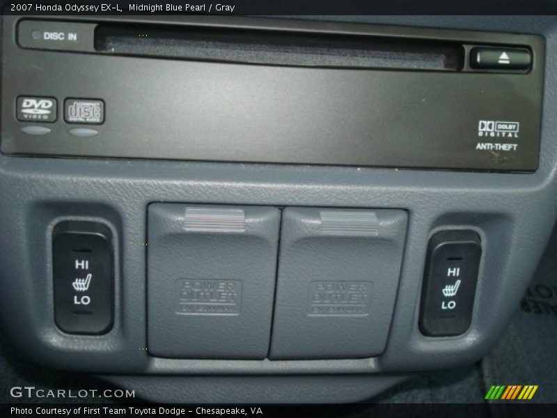 Midnight Blue Pearl / Gray 2007 Honda Odyssey EX-L