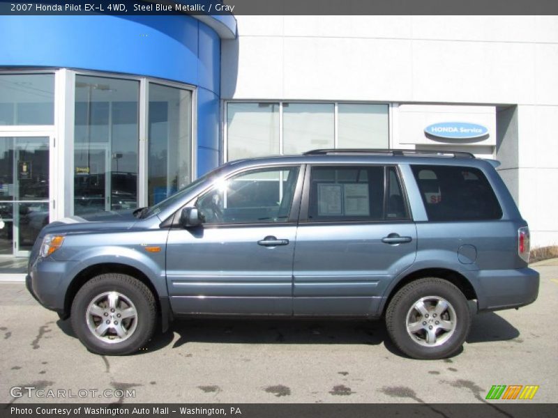 Steel Blue Metallic / Gray 2007 Honda Pilot EX-L 4WD
