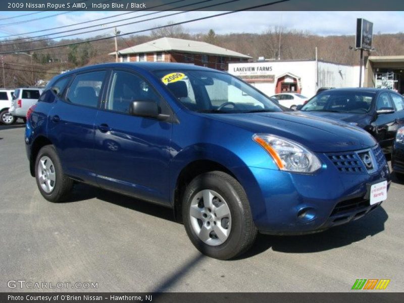 Indigo Blue / Black 2009 Nissan Rogue S AWD