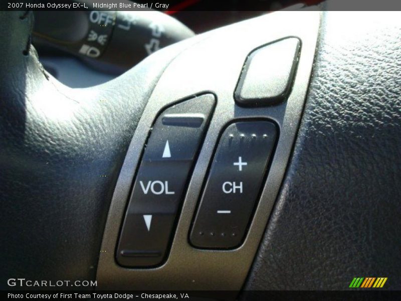 Midnight Blue Pearl / Gray 2007 Honda Odyssey EX-L