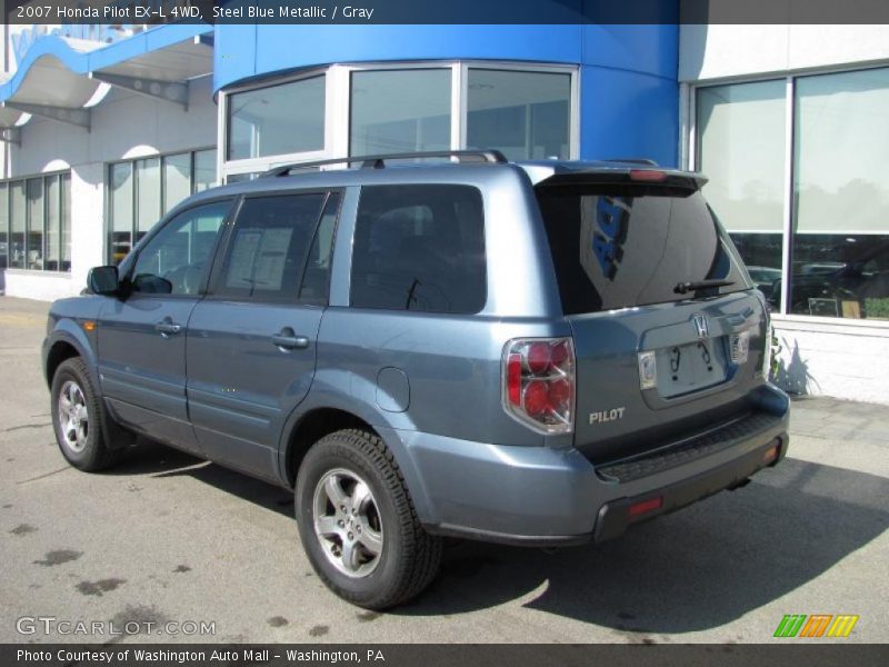 Steel Blue Metallic / Gray 2007 Honda Pilot EX-L 4WD