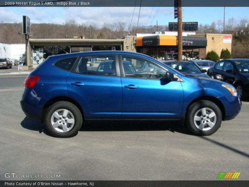 Indigo Blue / Black 2009 Nissan Rogue S AWD