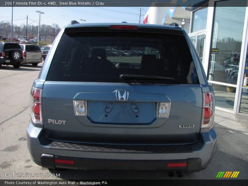 Steel Blue Metallic / Gray 2007 Honda Pilot EX-L 4WD