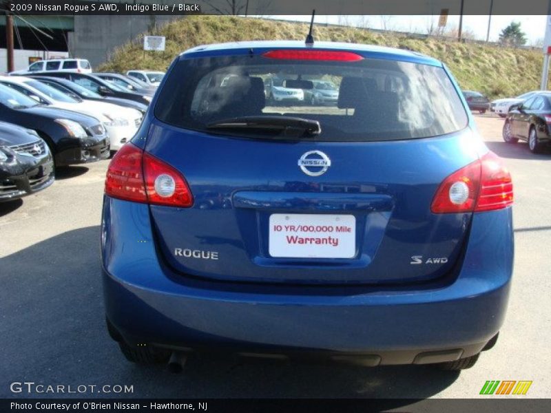 Indigo Blue / Black 2009 Nissan Rogue S AWD