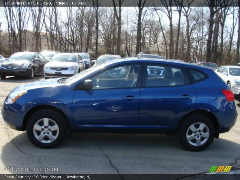 Indigo Blue / Black 2009 Nissan Rogue S AWD