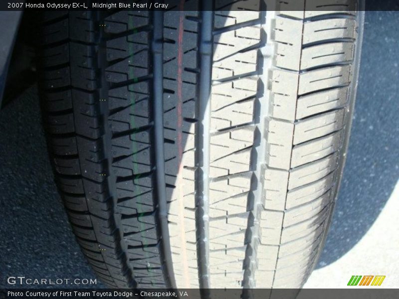 Midnight Blue Pearl / Gray 2007 Honda Odyssey EX-L