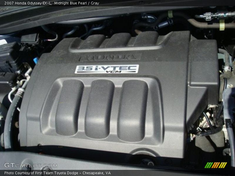 Midnight Blue Pearl / Gray 2007 Honda Odyssey EX-L