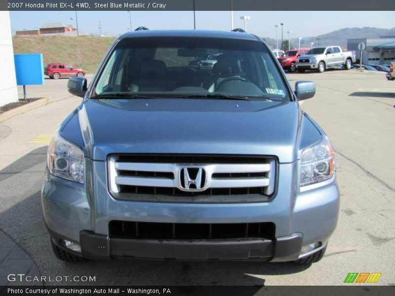 Steel Blue Metallic / Gray 2007 Honda Pilot EX-L 4WD