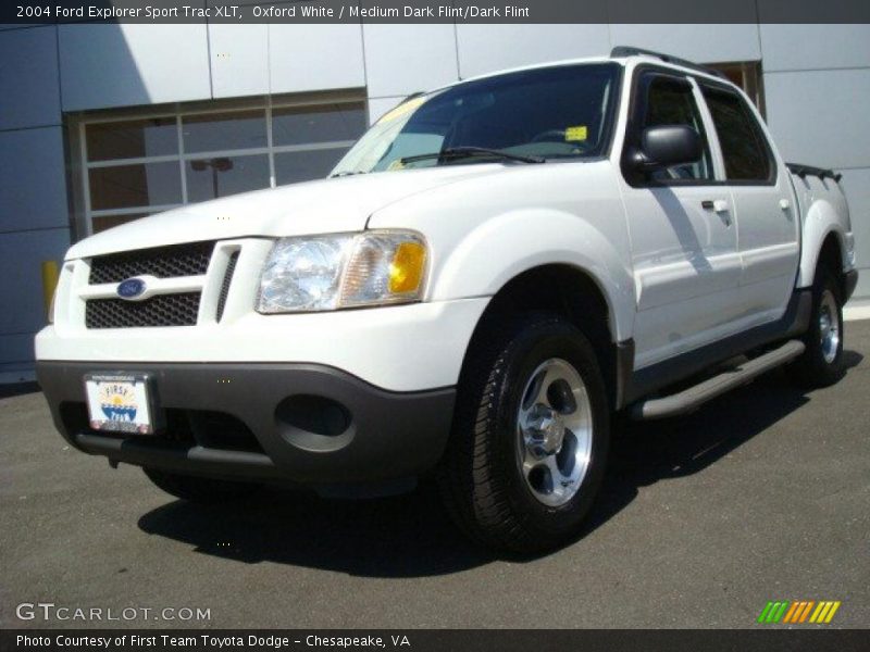 Oxford White / Medium Dark Flint/Dark Flint 2004 Ford Explorer Sport Trac XLT