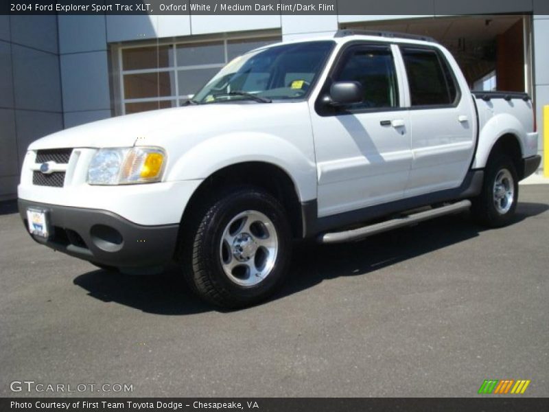 Oxford White / Medium Dark Flint/Dark Flint 2004 Ford Explorer Sport Trac XLT