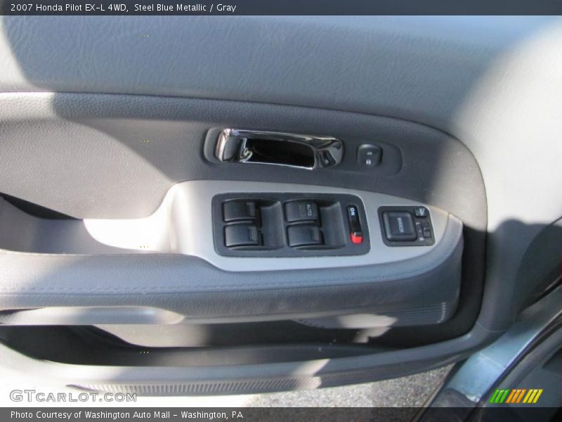 Steel Blue Metallic / Gray 2007 Honda Pilot EX-L 4WD
