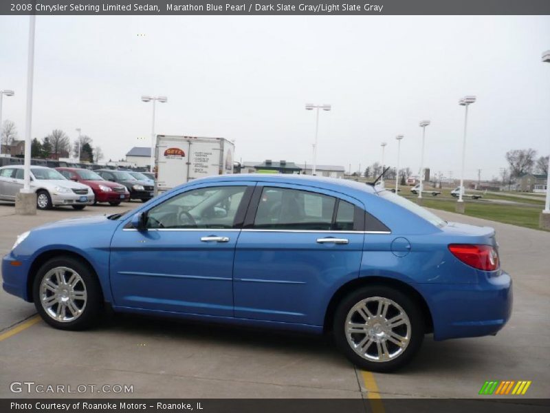 Marathon Blue Pearl / Dark Slate Gray/Light Slate Gray 2008 Chrysler Sebring Limited Sedan