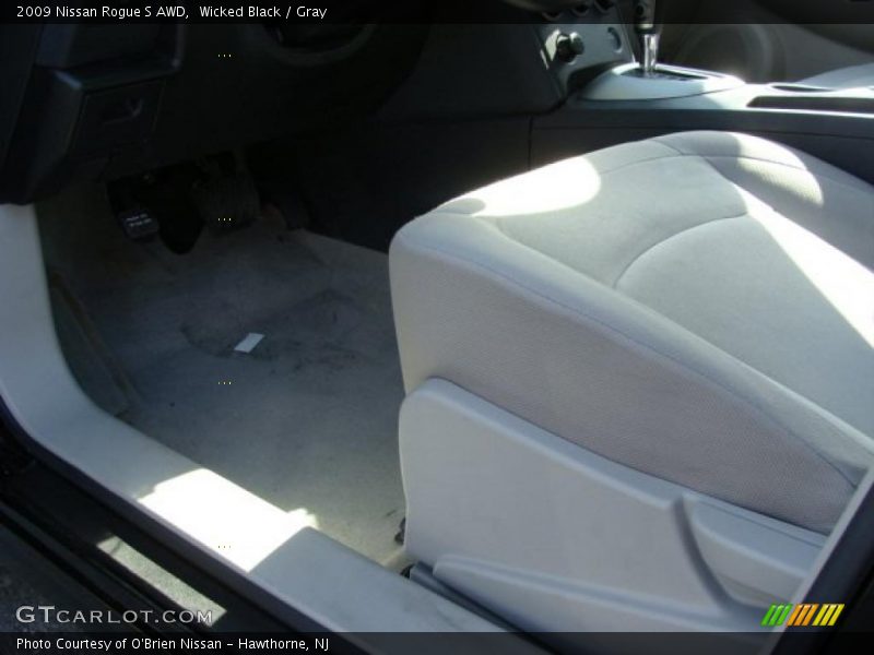 Wicked Black / Gray 2009 Nissan Rogue S AWD