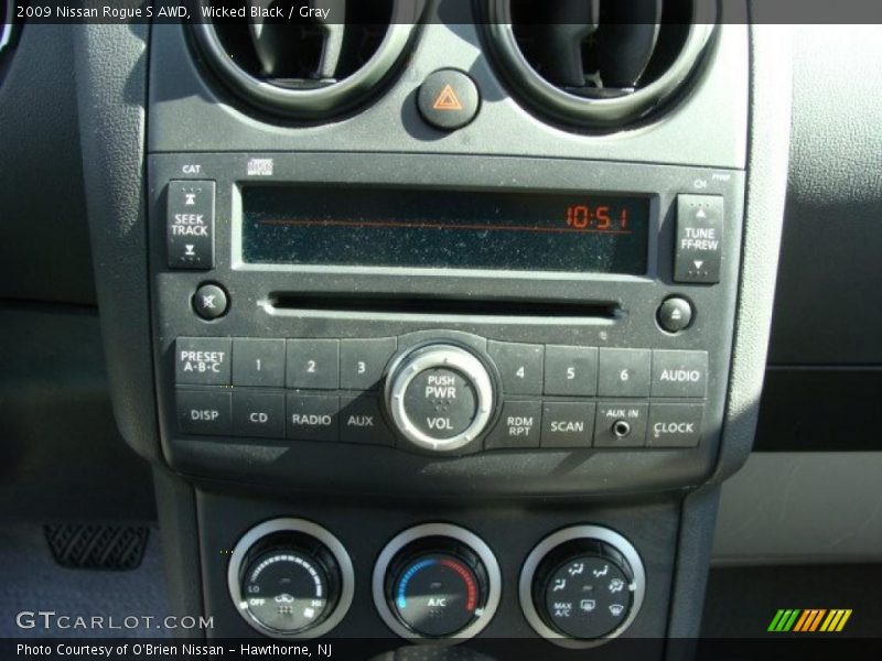 Wicked Black / Gray 2009 Nissan Rogue S AWD