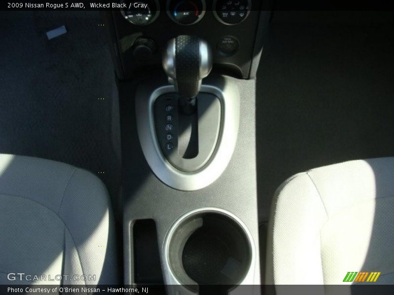 Wicked Black / Gray 2009 Nissan Rogue S AWD