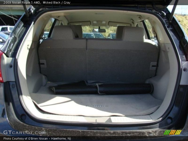 Wicked Black / Gray 2009 Nissan Rogue S AWD