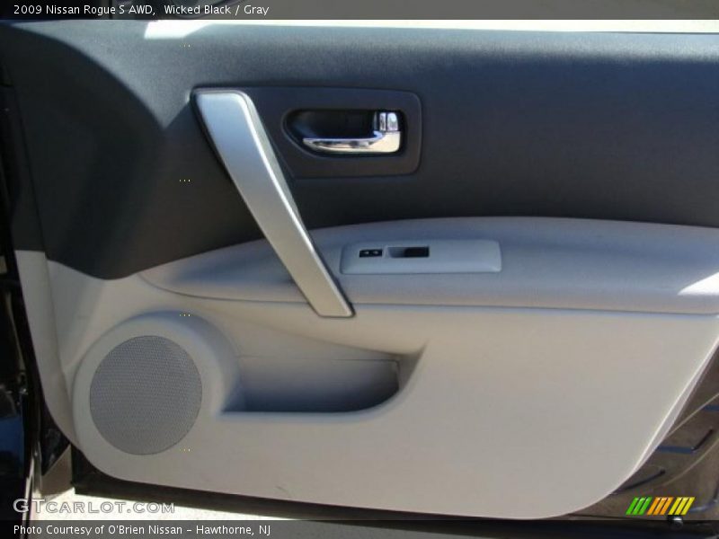 Wicked Black / Gray 2009 Nissan Rogue S AWD