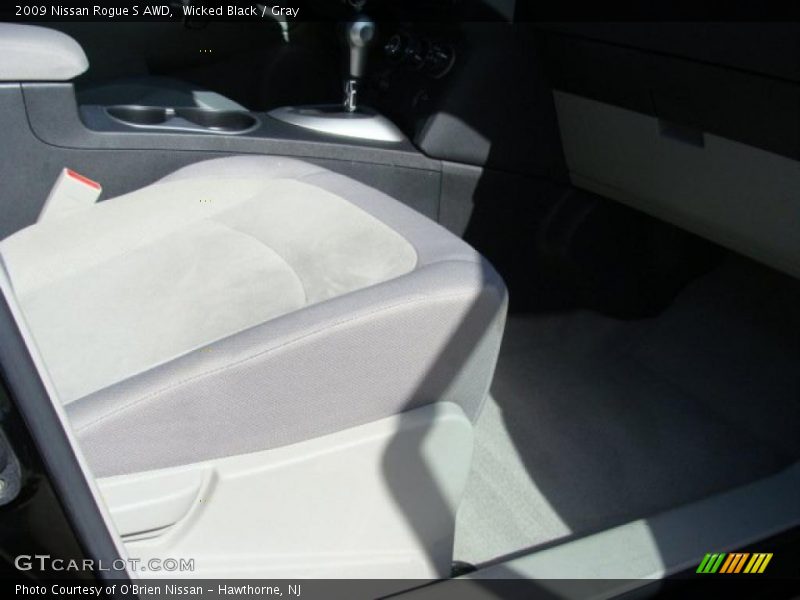 Wicked Black / Gray 2009 Nissan Rogue S AWD