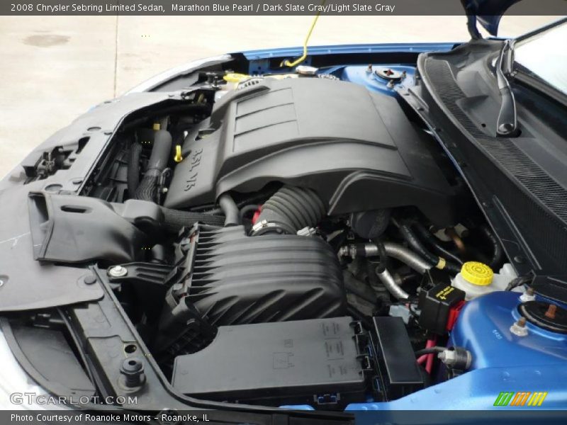 Marathon Blue Pearl / Dark Slate Gray/Light Slate Gray 2008 Chrysler Sebring Limited Sedan
