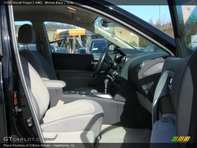 Wicked Black / Gray 2009 Nissan Rogue S AWD