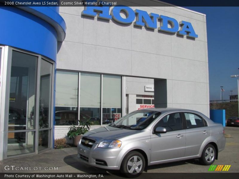 Cosmic Silver Metallic / Charcoal 2008 Chevrolet Aveo LS Sedan