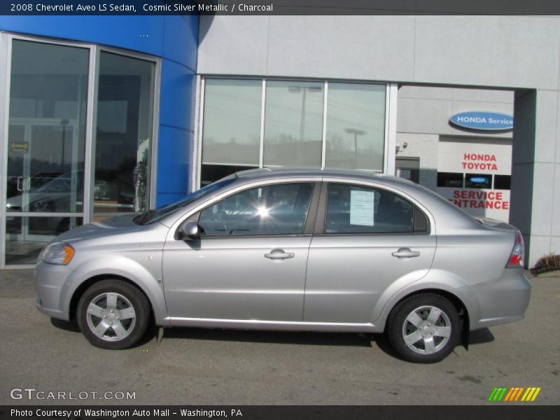Cosmic Silver Metallic / Charcoal 2008 Chevrolet Aveo LS Sedan