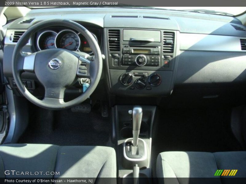 Magnetic Gray / Charcoal 2009 Nissan Versa 1.8 S Hatchback