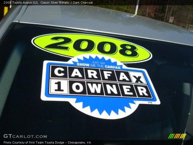 Classic Silver Metallic / Dark Charcoal 2008 Toyota Avalon XLS