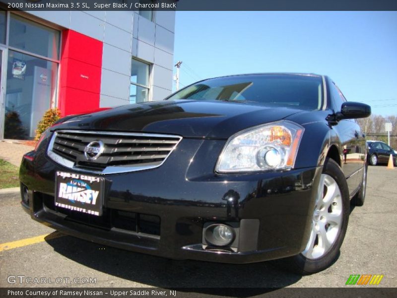 Super Black / Charcoal Black 2008 Nissan Maxima 3.5 SL