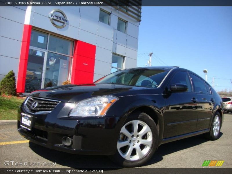 Super Black / Charcoal Black 2008 Nissan Maxima 3.5 SL