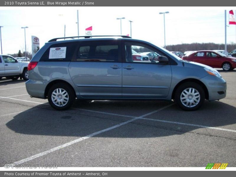 Blue Mirage Metallic / Stone 2010 Toyota Sienna LE