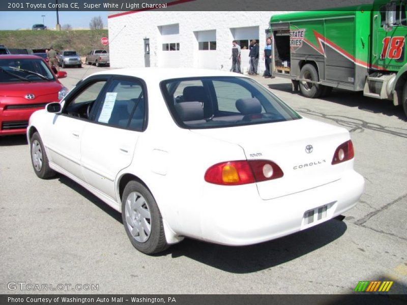 Super White / Light Charcoal 2001 Toyota Corolla CE