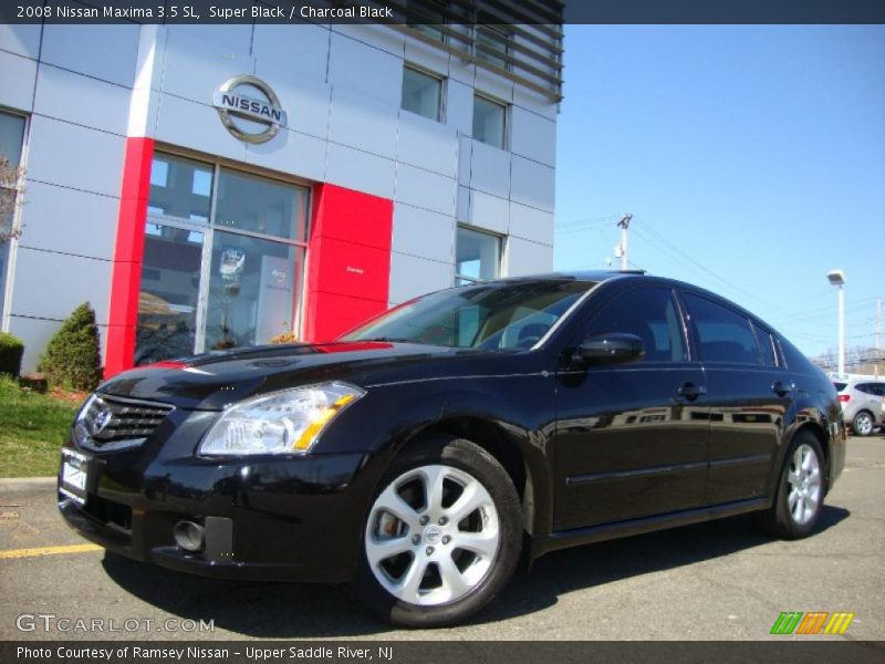 Super Black / Charcoal Black 2008 Nissan Maxima 3.5 SL