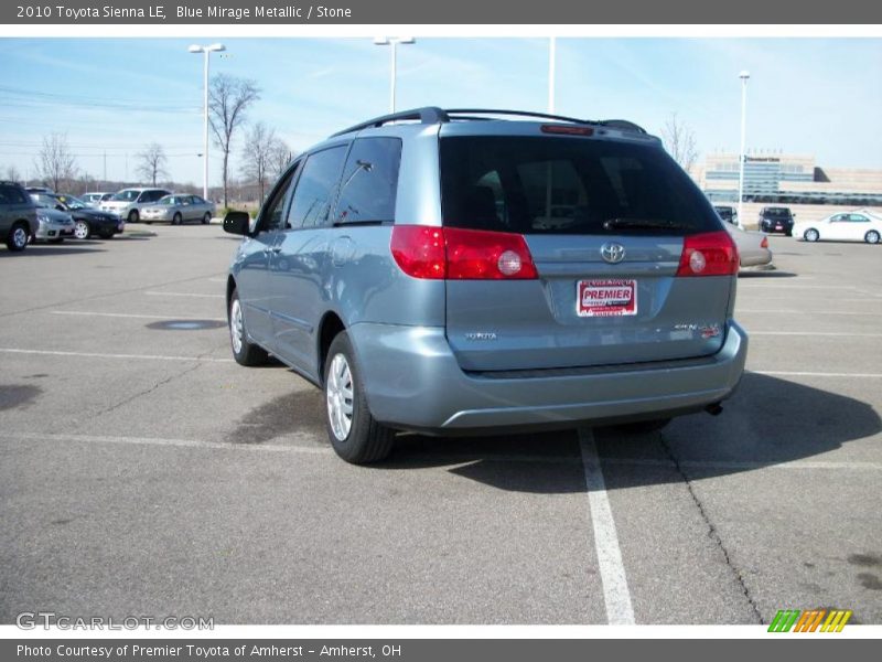 Blue Mirage Metallic / Stone 2010 Toyota Sienna LE