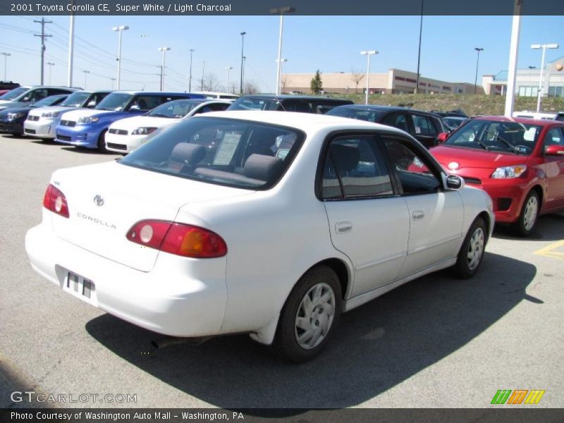 Super White / Light Charcoal 2001 Toyota Corolla CE