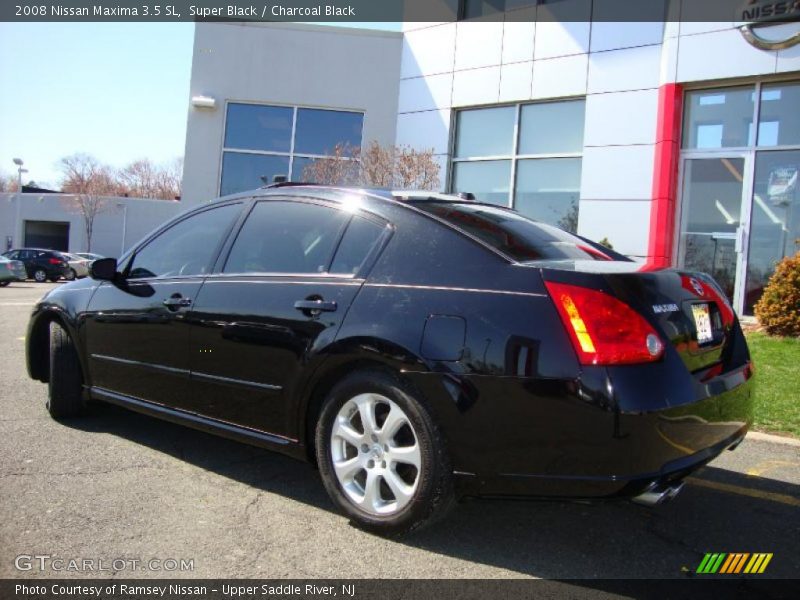 Super Black / Charcoal Black 2008 Nissan Maxima 3.5 SL